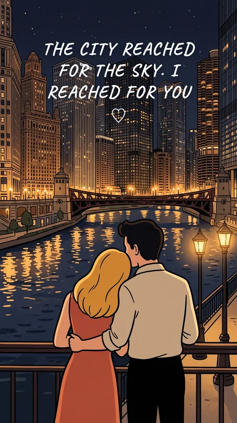 The city reached for the sky. I reached for you · Chicago, Illinois, United States — Chicago River