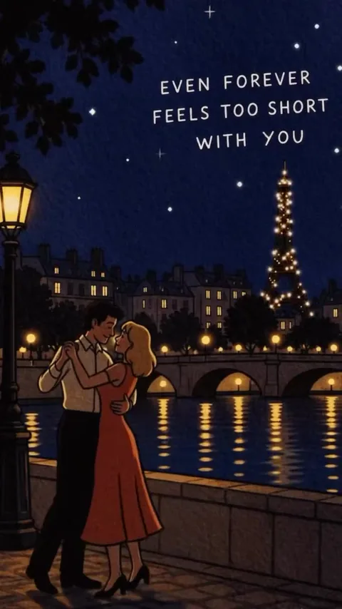 Even forever feels too short with you · Paris, France — the Seine quays
